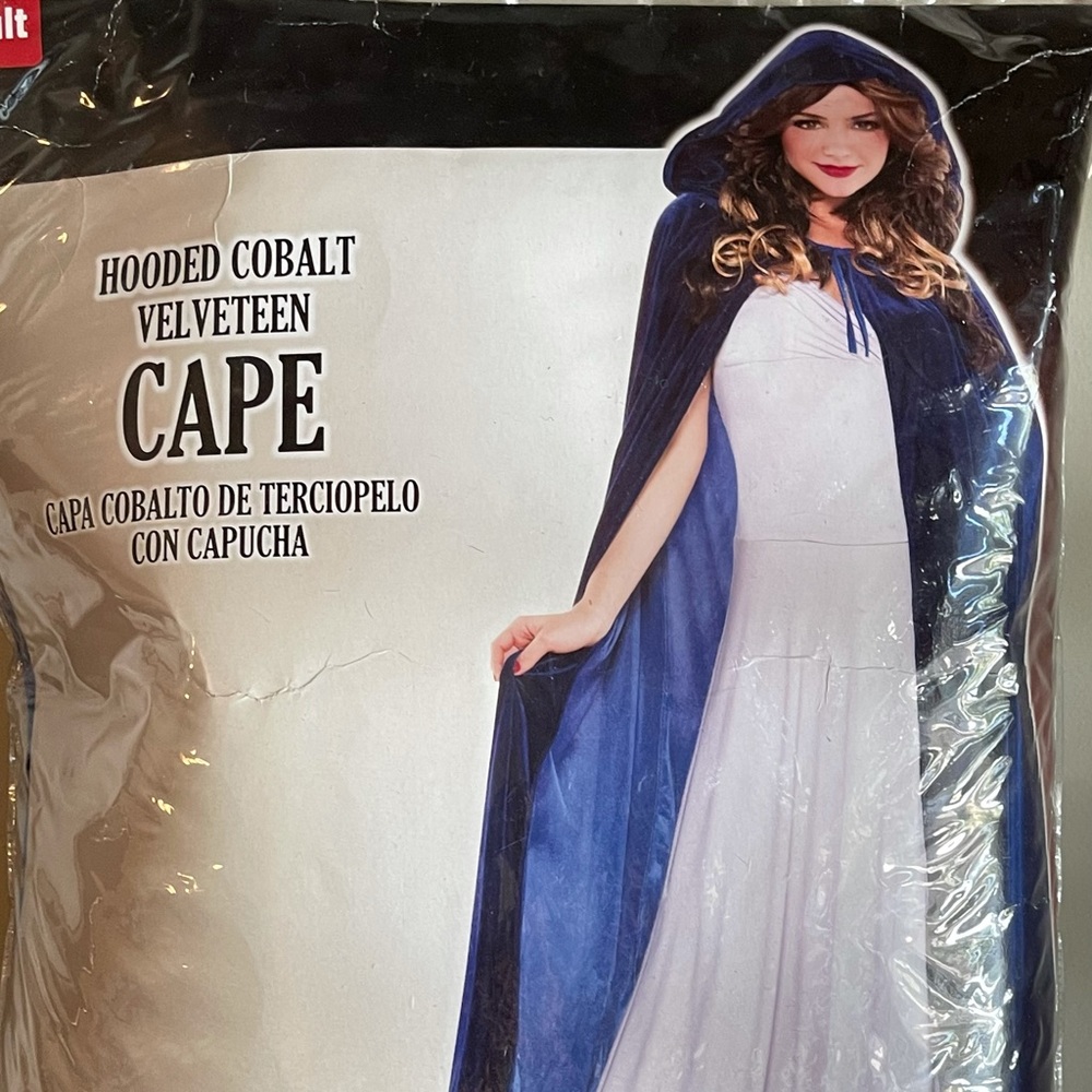 Hooded Cape - Blue